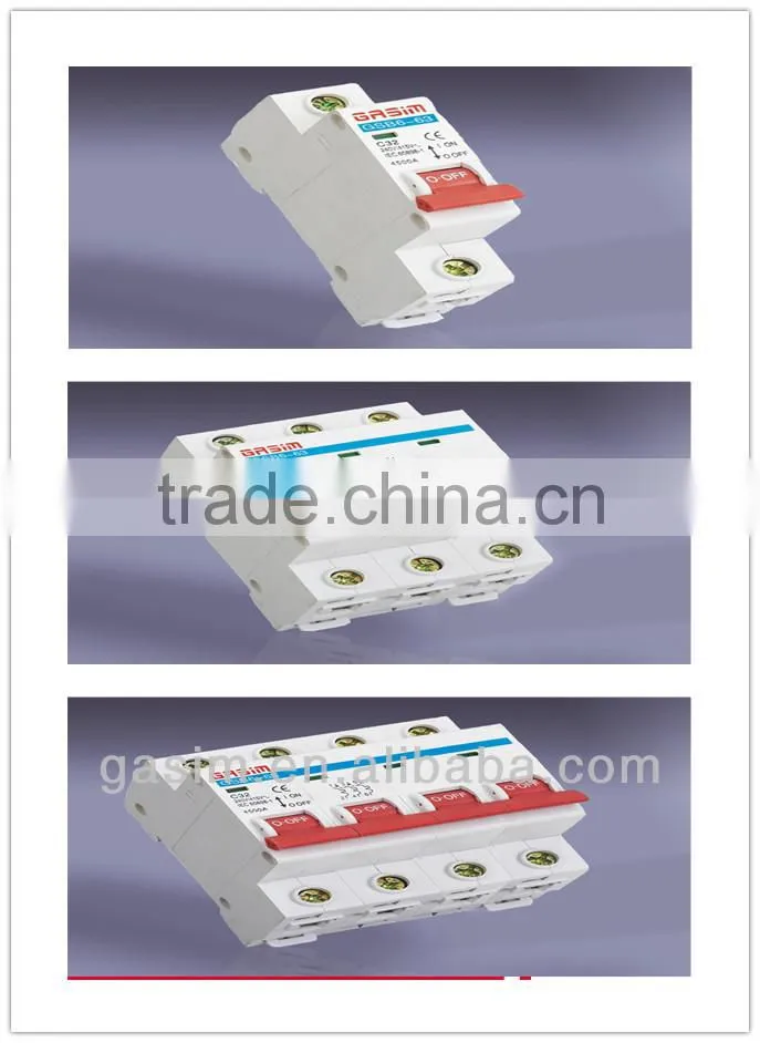 easy mounting c16 mini circuit breaker