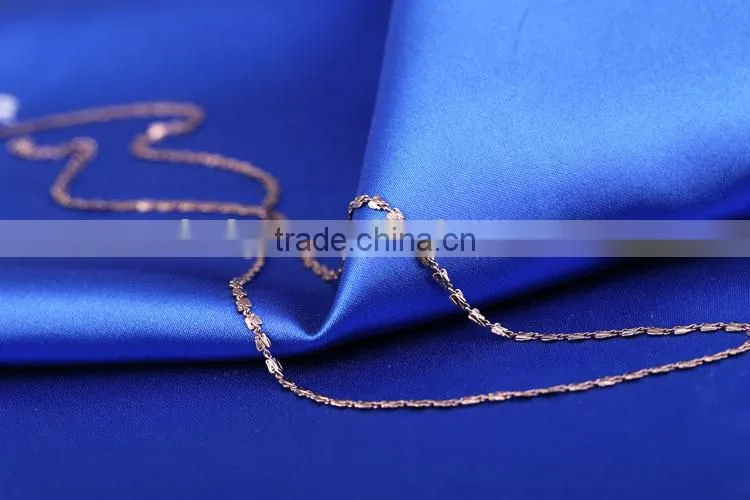 China wholesale chain gold jewellery long fashion chain & coffee gold plated link chain
