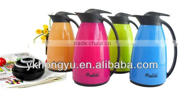 vacuum insulated glass inner coffee pot,pp outer