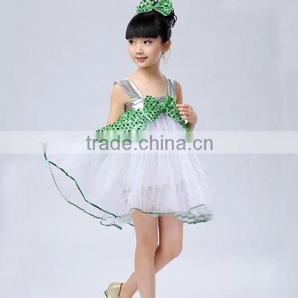 Promotion price bubble skirt flower girl dress flower girl baby party dresses (rose/ gold/ pink/ green)