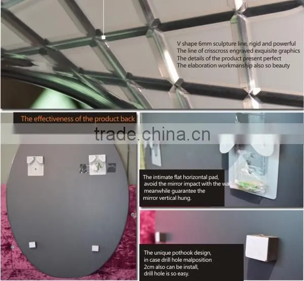 Wall hang cosmetic mirror