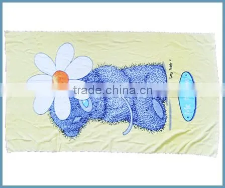 Cotton Beach Towel Anime Girls Cartoon logo Velour Reactive Print