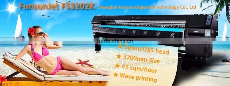 factory original ! funsunjet 10ft inkjet 1440dpi eco solvent plotter with DX5 head
