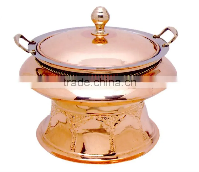 Copper Cheffing Dish, Wedding & Party utensils, food serving dish, hot keeping dish, Catering item, Hotel & Restaurant utensils