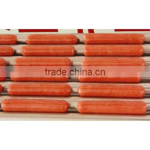 Roller hot dog broiler machine with warmer