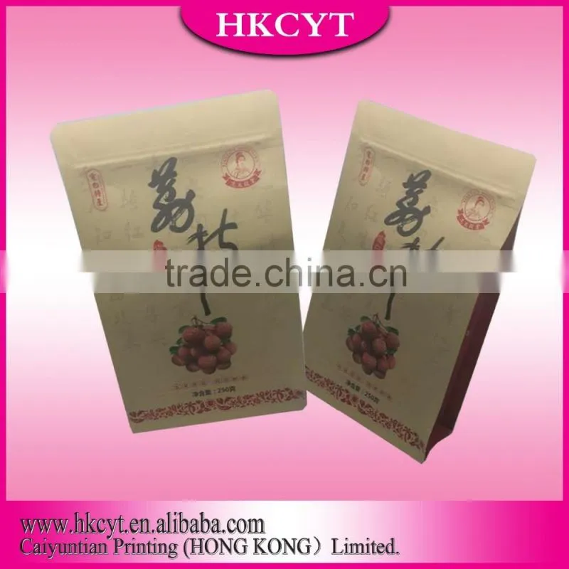 Cumstom printing foil coffee pakcaging bags coffee bean bags with valve
