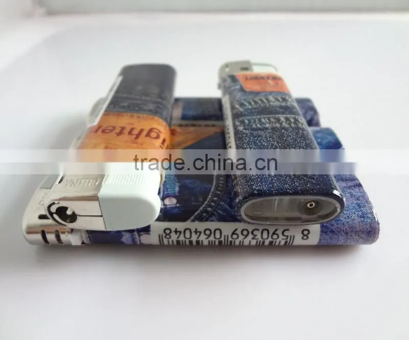 wholesale cheap price wrap pvc picture plastic disposable electronic fire cigar lighter