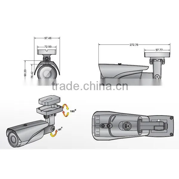 2014 New Product IP66 Waterproof IR HDCVI Camera 720P HD Bullet Camera