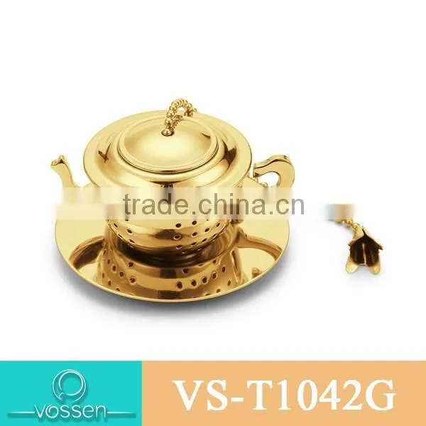 Silver plating gift box shaped tea infuser