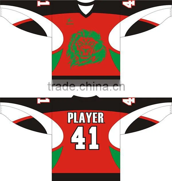 Excellent wholesale design sublimation ice hockey jersey