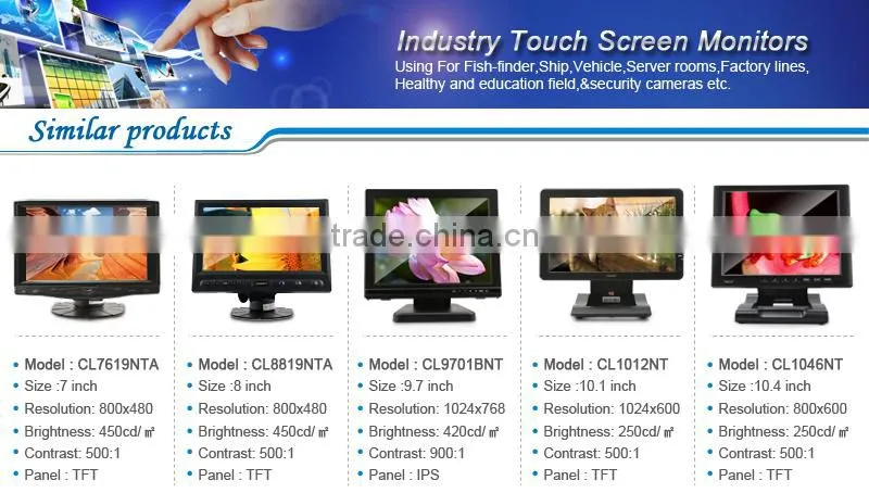 7 inch TFT LCD VGA HDMI input Touch Screen LCD Monitor