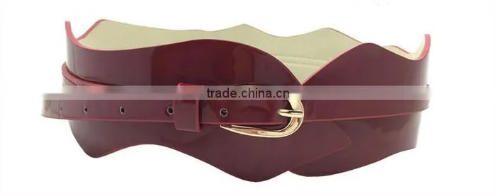 Europe Fashion Casual Lady's Decoration Belt Wide Slim Leather Belt