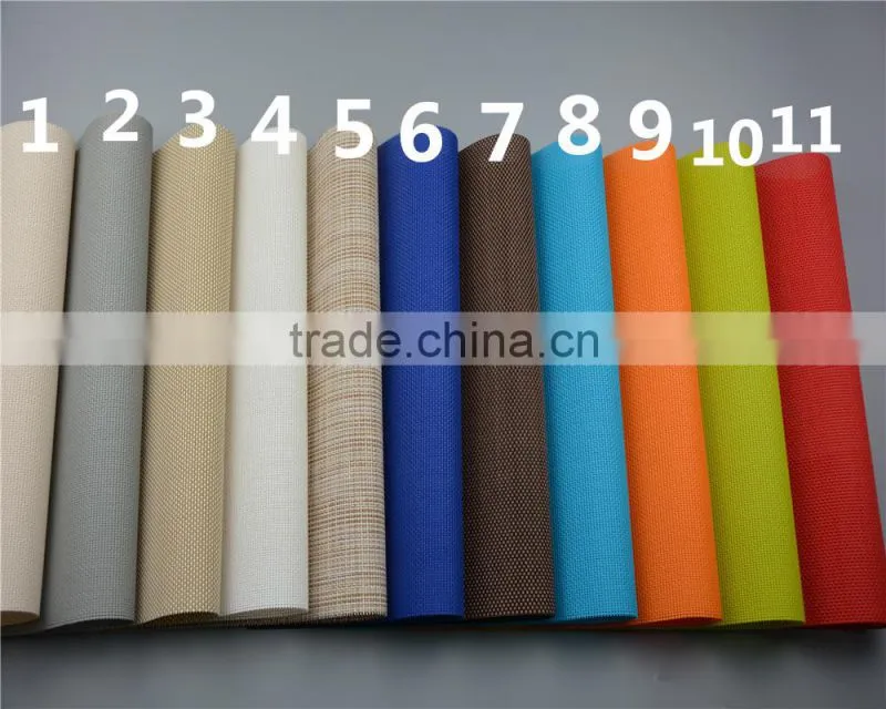 PVC Plastic Table mat dinner placemat light grey placemat pure color 45*30cm