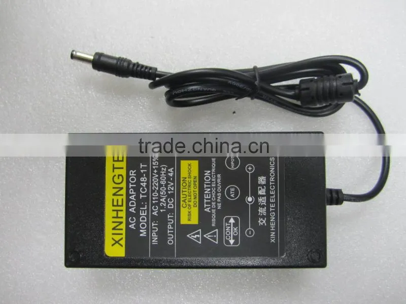 Wholesale 100-240v 50-60hz adapter 12v 4a for LCD