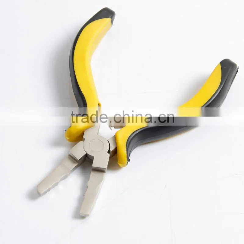 2016 hot selling Stainless steel hair extension pliers Function Clamp Plier Metal Micro Plier