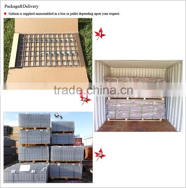 Hebei Factory High Quality square wire mesh storage box / gabion mats
