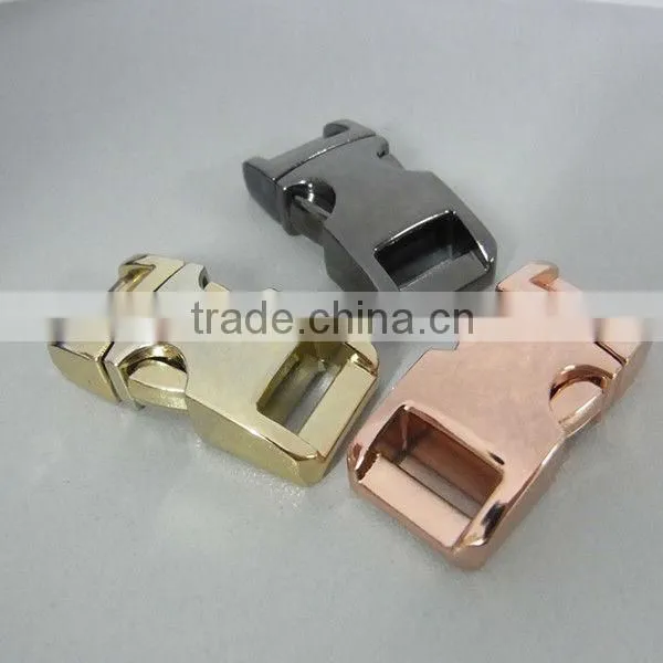 3/8' curved metal buckle for paracord bracelet