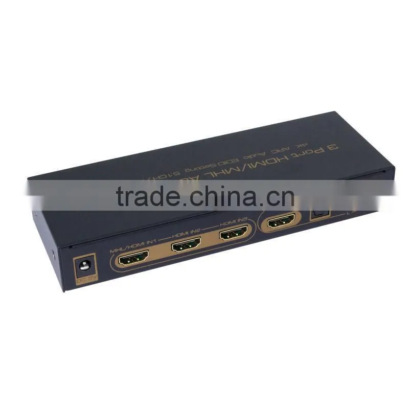 HDMI 3x1 switcher with 5.1ch 2ch audio out