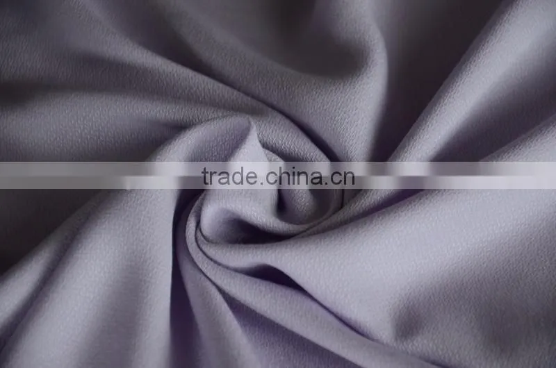 Rayon crepe 50% polyester 50% rayon light weight silk like fabric for fashion apprarel