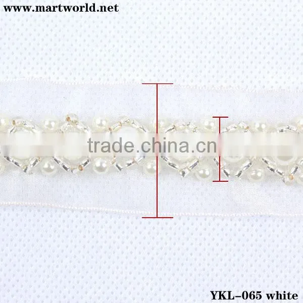 hot selling beaded crystal pearl trimmings(YKL-065)