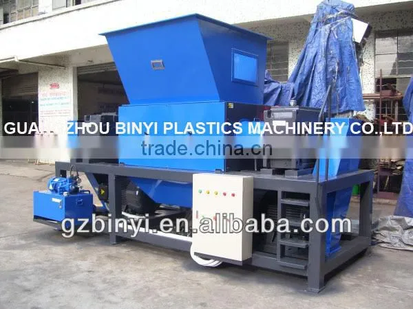 Plastic shredder grinder crusher machine / twin shaft shredder YMSC-13070D-2