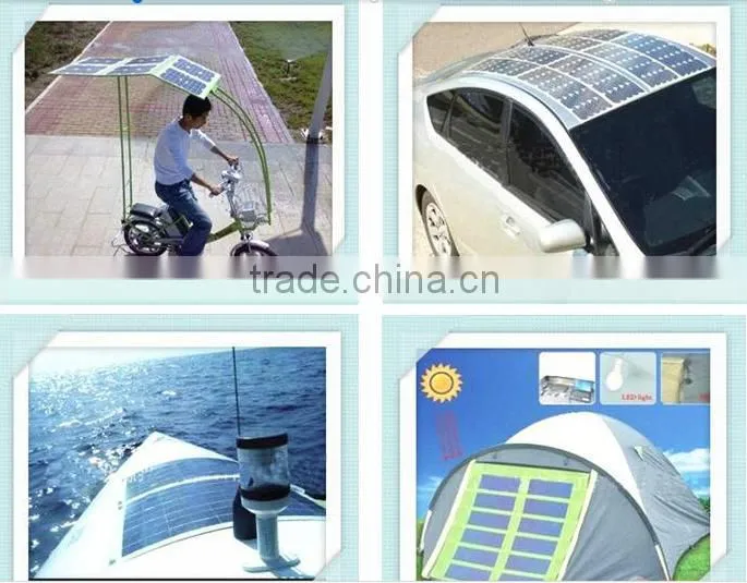 High Efficiency and Good Quality 100w semi fexible solar panel, solar power system for system