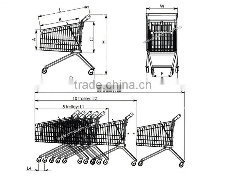 Go cart/shopping trolley/shopping carts/shopping bag