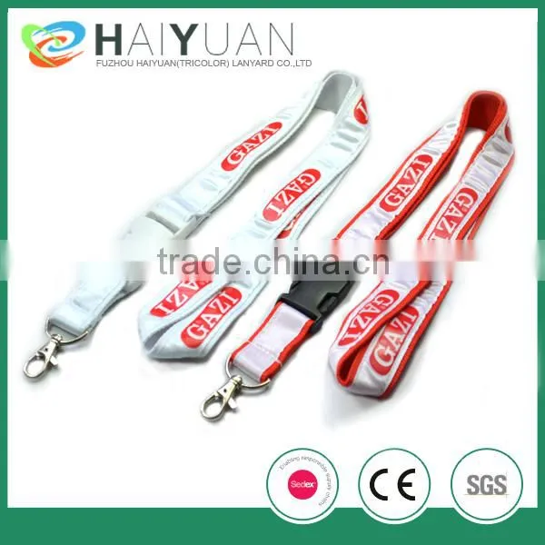 print tubular polyester lanyards with safety breakaway