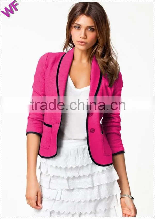 Custom Made High Fashion women blazer with Binding