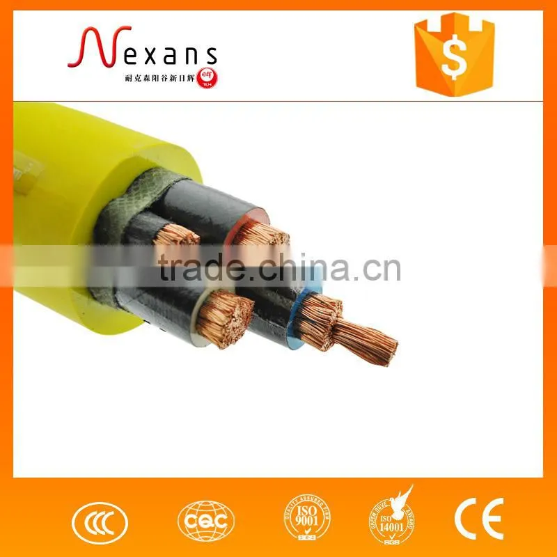 Mufti core power cable with high voltage cable