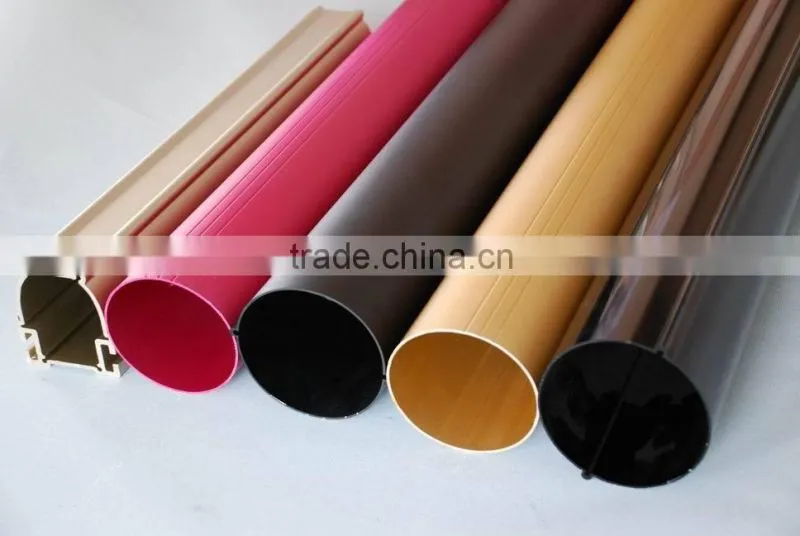 Aluminium extrusion profile Aluminum extrusion profile of advertisement with different surface finish