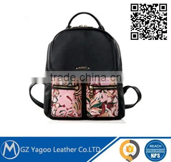girl's fashion leather backpack korea style backpack