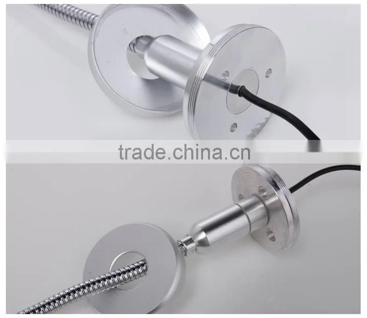 Aluminum silver color LED wall lamp withflexible gooseneck /Hotel Table Lamp