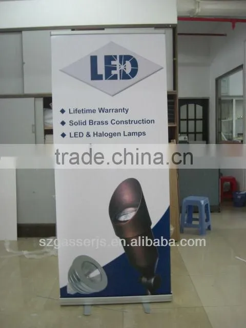 Factory custom high glossy vinyl flex banner stand