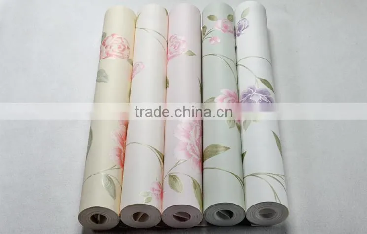 cheap American decoration flower wallpaper for wall