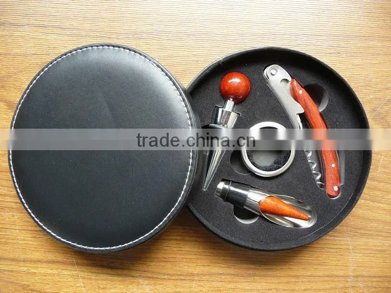 Very useful multi-function round wine opener gift set