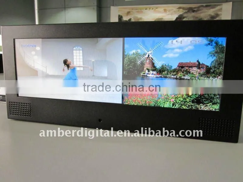 screen for food chain stores advertising indoor picture frame monitor