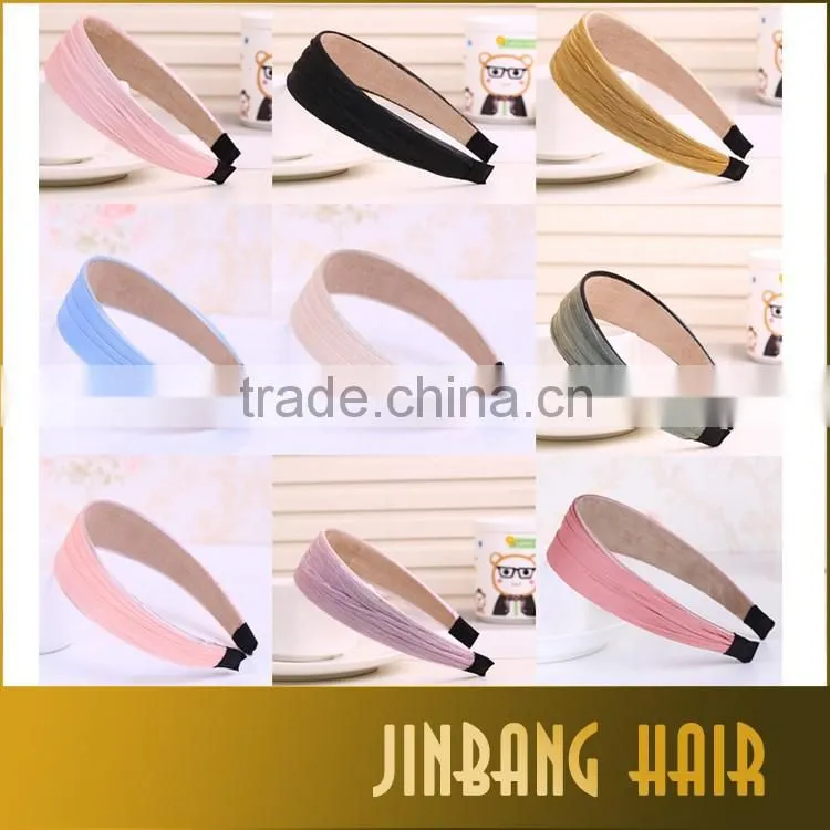 2016 New premium polyester material material ribbon material and women type promentional headband