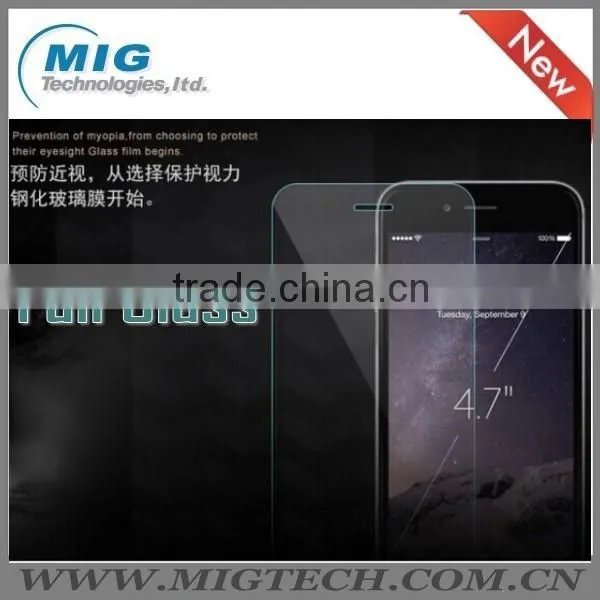 0.3mm Full Tempered Glass screen protector for iphone 6 or for iphone 6 plus , for iphone 6 plus glass screen protector