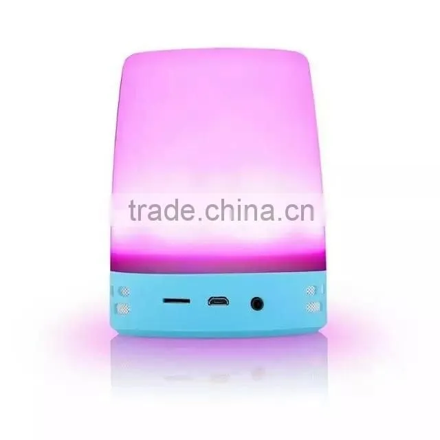2016 AJ99 Wireless Touch Sensor Color Changing Led Table Desk Night Lamp With Portable Mini Speaker Bluetooth