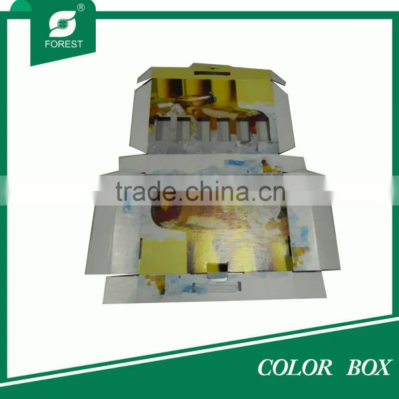 COLORFUL PACKAGING BOX FOR 6 BEER BOTTLES CARRIER