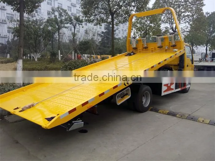 2015 yellow color China JAC road wrecker truck