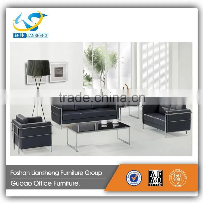 Fancy Wooden Frame Steel Base Model Sofa Set Furniture S726