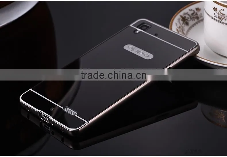 Most Papular Metal Mirror Back Bumper Phone Case Cover For OPPO R7 Plus