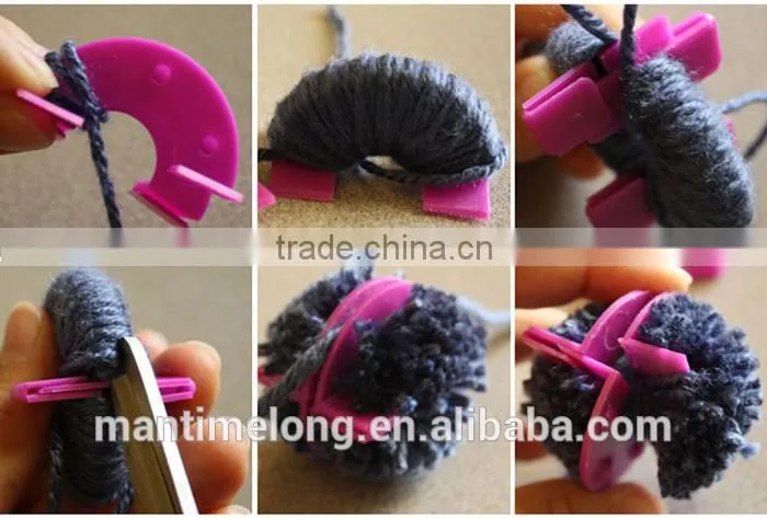 wool pompon device pompon maker weaving tools