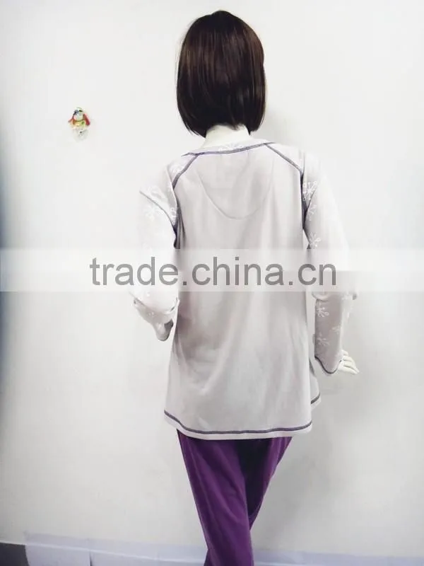 Leisure simple cute snowman pajamas women