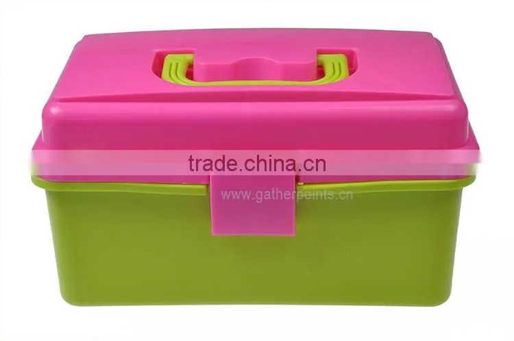 Color Empty Plastic First Aid Box