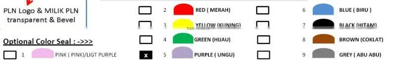 Security PLASTIC SEAL for kWh meter