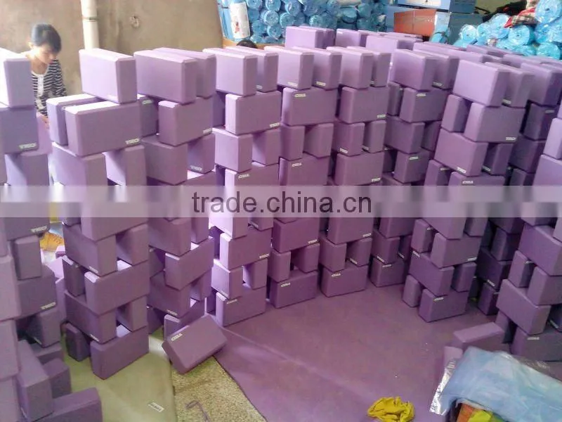 EVA yoga brick/ printing logo factory price