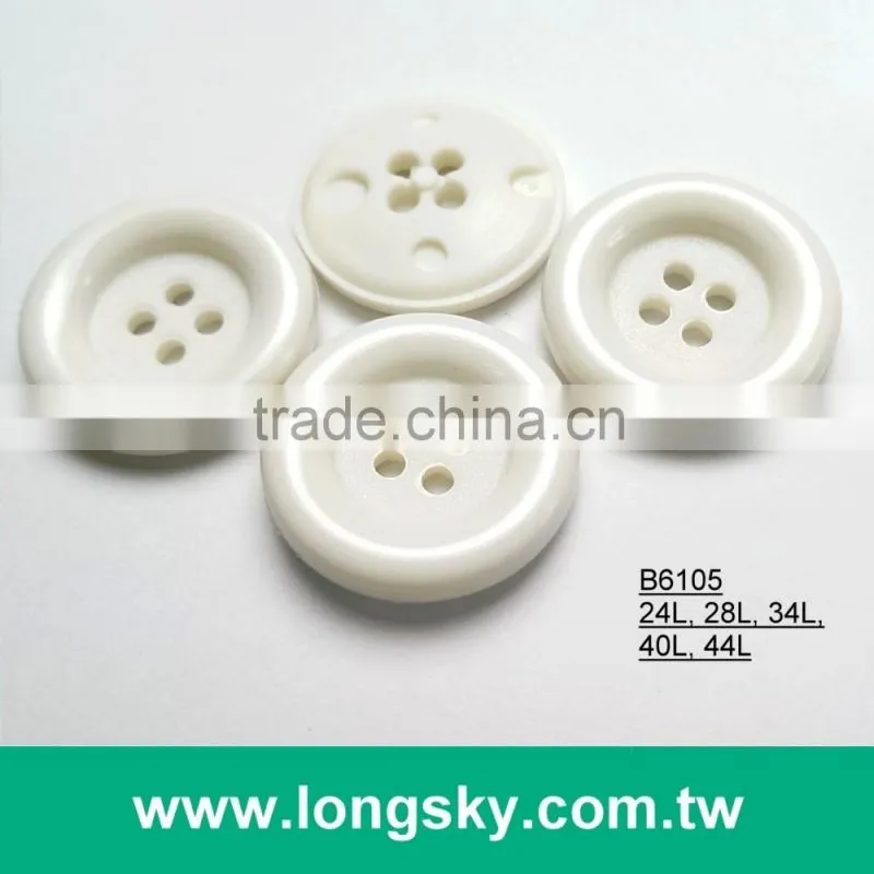 (#B6105) classic round edge 4 hole plastic button for boots decoration